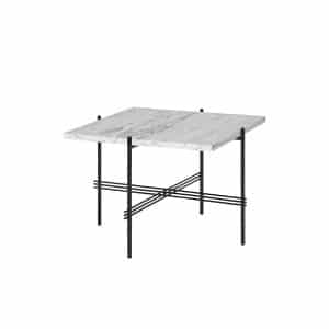 GUBI | TS Coffee Table - Kvadrat - 55x55 cm, Farve Hvid marmor