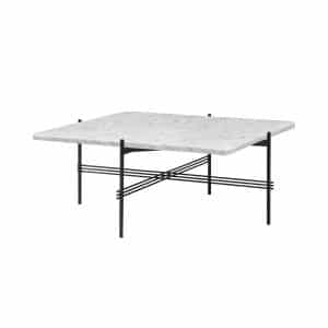GUBI | TS Coffee Table - Kvadrat - 80x80 cm, Farve Hvid marmor