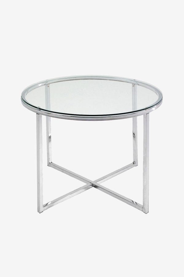NORDFORM - Lampebord, Lovise ⌀ 55 cm - Transparent - Småborde - - Homeroom