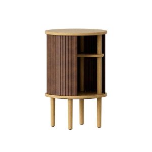 Umage Audacious sidebord - Lys eg - Hazelnut kunstlæder